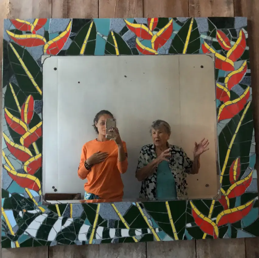 Finished piece! Custom Mosaic mirror